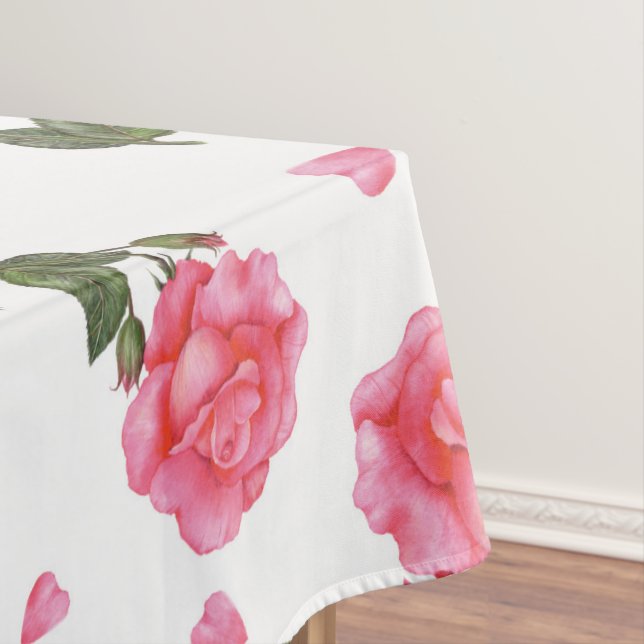 Nappe Aquarelle rose rose Shabby Design chic (In Situ)