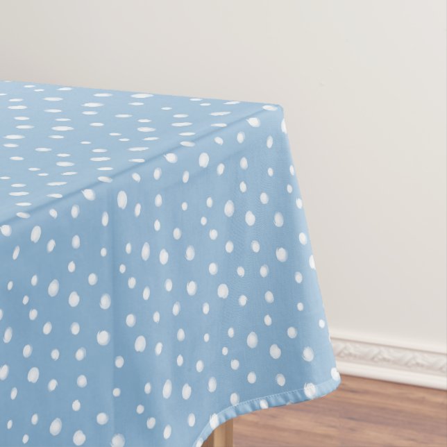 Nappe Aquarelle Snowflakes Motif bleu (In Situ)