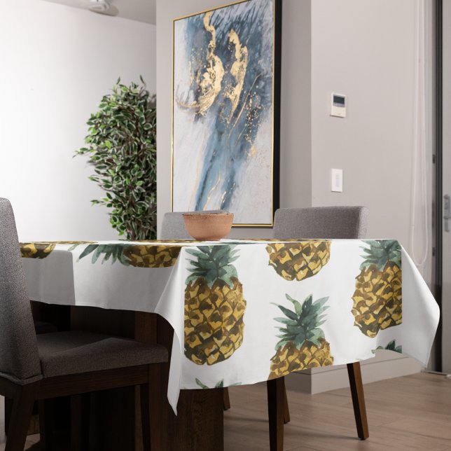 Nappe Aquarelle tropicale ananas Motif sans couture (Créateur téléchargé)