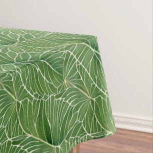 Nappe Aquarelle verte Feuille Motif