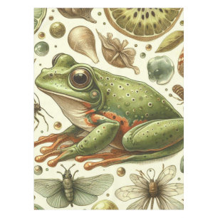 Nappe Aquarelle vintage de grenouille