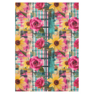 Nappe Aquarelle vintage Floral Abstrait Motif (16)