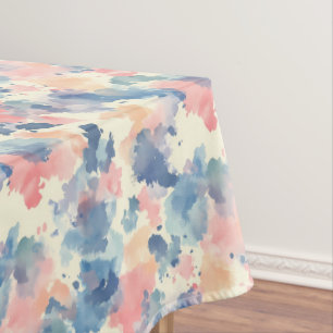 Nappe Aquarelles bleu rose