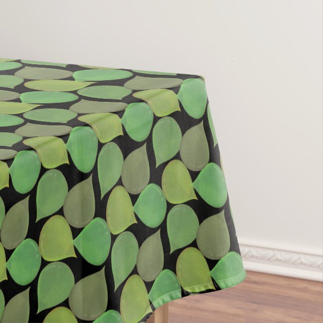 Nappe Arbre de Jade Succulent Feuilles Vertes sur Fond N (In Situ)