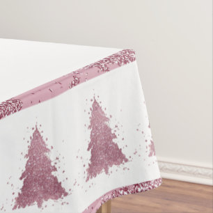Nappe Arbre de Noël élégant   Dusty Mauve Pink Splatter