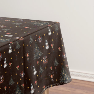 Nappe Arbre de Noël gothique Snowman Animaux