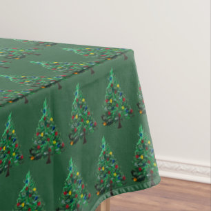 Nappe Arbre de Noël Hiver Aquarelle minimale Élégante