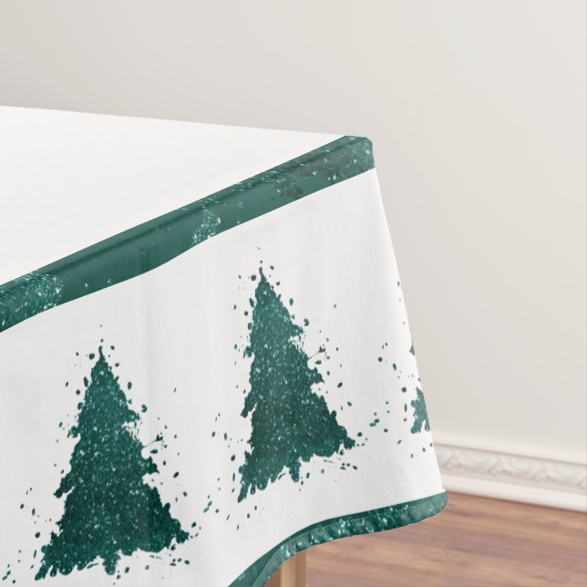 Nappe Arbre de Noël Moody | Dark Midnight Turquoise Spla (In Situ)