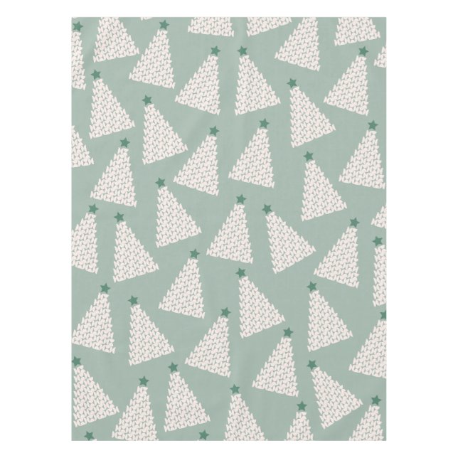 Nappe Arbre de Noël Motif Sage Green (Devant)