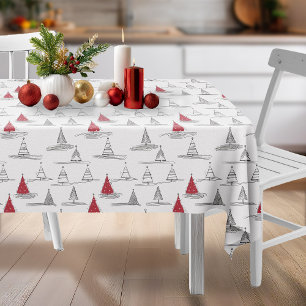 Nappe Arbre de Noël rouge Motif#5 ID1009