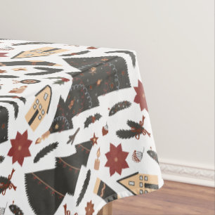 Nappe Arbre de Noël Vintage Poinsettia