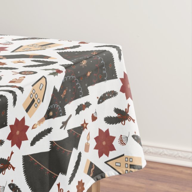 Nappe Arbre de Noël Vintage Poinsettia (In Situ)