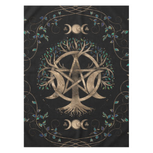 Nappe Arbre de vie Pentagram Moon Ornement