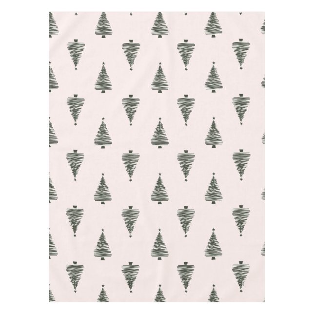 Nappe Arbres de Noël modernes (Devant)