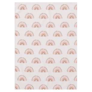 Nappe Arc en arc-en-ciel en terre cuite Boho, rose Dusty