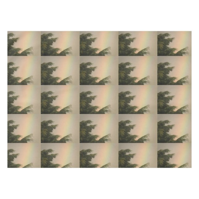 Nappe arc-en-ciel et arbres (Devant (Horizontal))