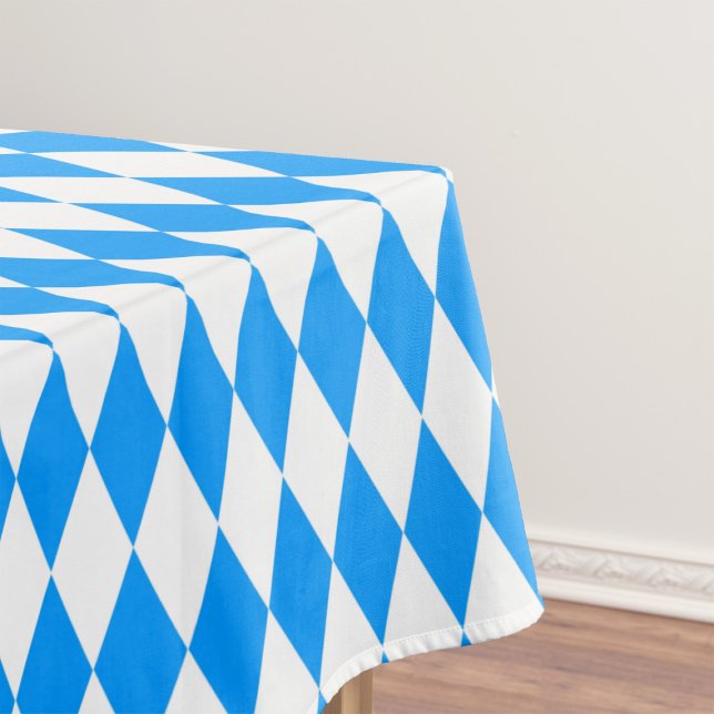 Nappe Arlequin bleu blanc Diamants Checkers Design (Créateur téléchargé)