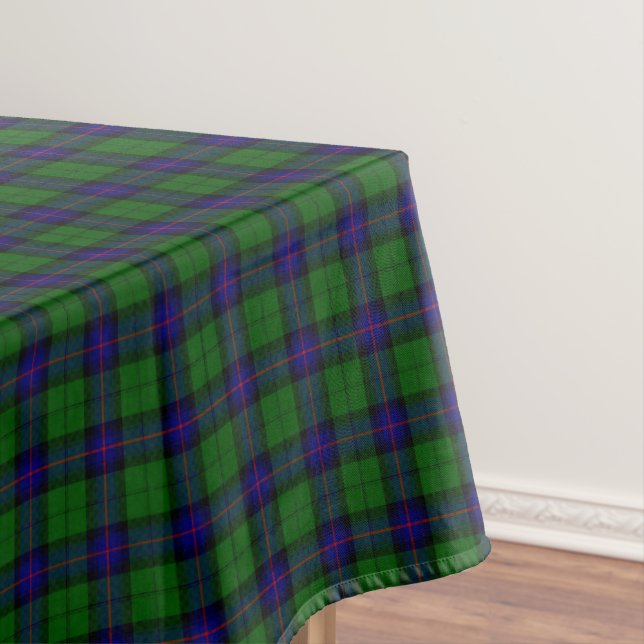 Nappe Armstrong tartan bleu et vert plaid (In Situ)