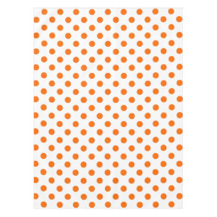 Nappe Arrière - plan blanc Pois orange