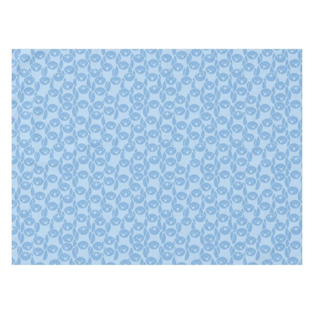 Nappe Arrière - plan bleu de motif de pingouins (Devant (Horizontal))