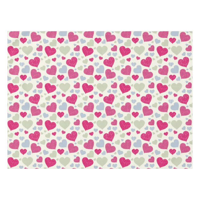 Nappe Arrière - plan de coeurs (Devant (Horizontal))