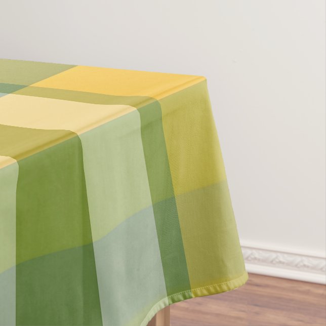 Nappe Arrière - plan de Motif Plaid jaune et vert (In Situ)