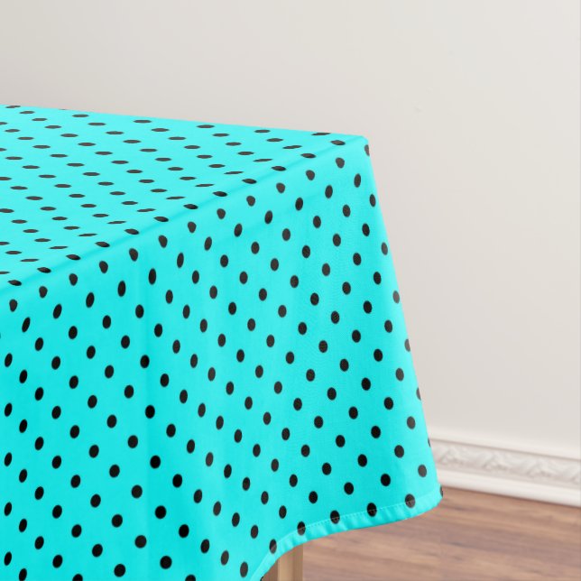 Nappe Arrière - plan de pois turquoise (In Situ)
