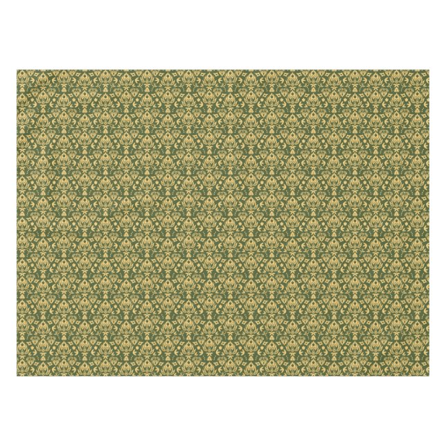 Nappe Arrière - plan floral en bois de motif de damassé (Devant (Horizontal))