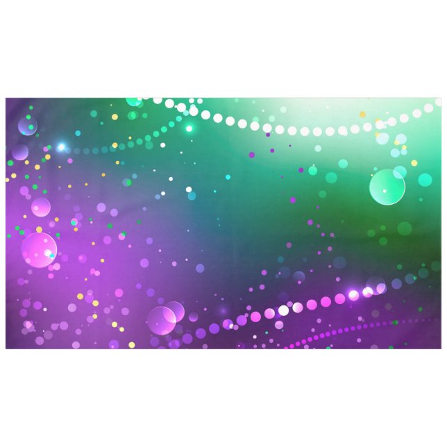 Nappe Arrière - plan mardi Gras Festive violet (Devant (Horizontal))