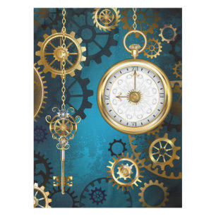 Nappe Arrière - plan turquoise à vapeur avec Gears