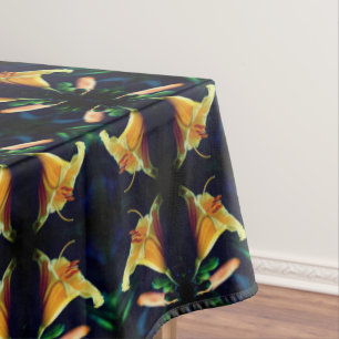 Nappe Art Abstrait jaune Lily