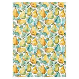 Nappe Art aquarelle poires