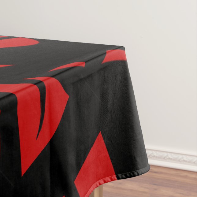Nappe Art contemporain Rouge / Noir (In Situ)