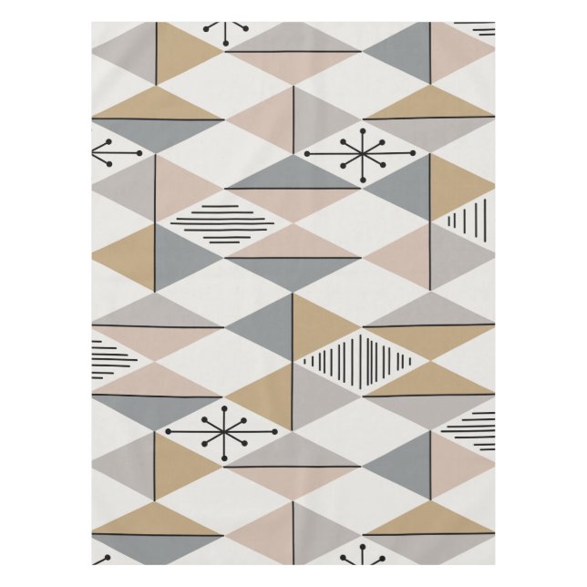 Nappe Art de l'ère atomique Diamants Argent Or (Devant)