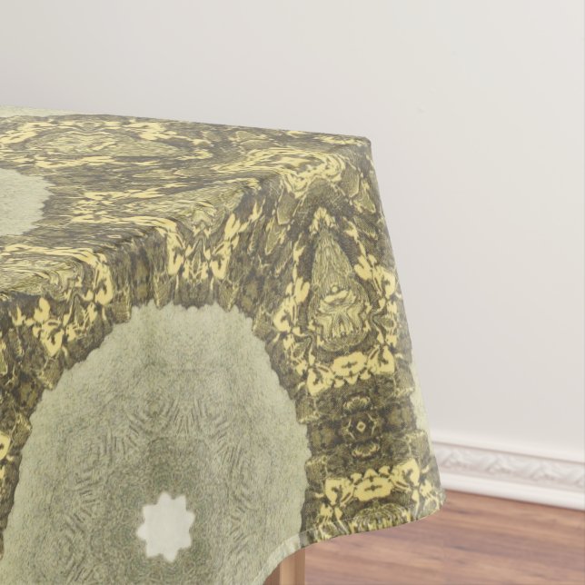 Nappe Art déco doré vintage Motif Abstrait No1 (In Situ)