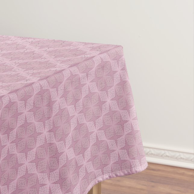 Nappe Art déco géométrique lilas fumé (In Situ)