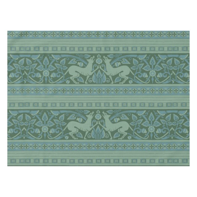 Nappe Art Déco Nouveau Chien Nature Motif animal (Devant (Horizontal))