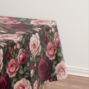 Nappe Art floral de rose de jardin de luxe