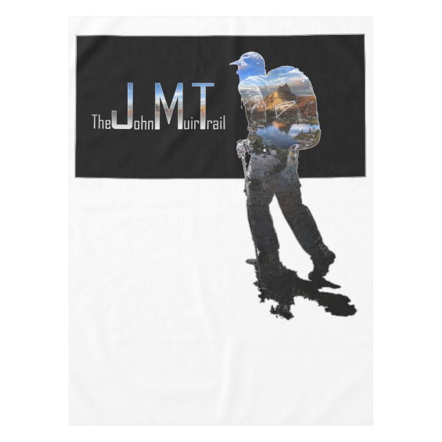 Nappe Art - Hiker Silhouette - John Muir Trail Texte (Devant)