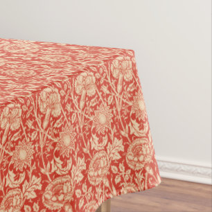 Nappe Art Nouveau Carnation Damask, Mandarin Orange