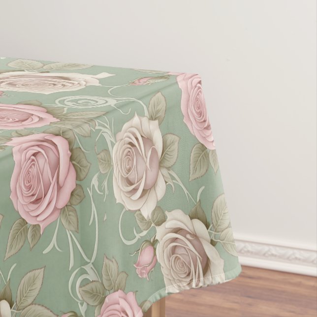 Nappe Art Nouveau Inspired Roses In Shades Of Dusty Pink (In Situ)