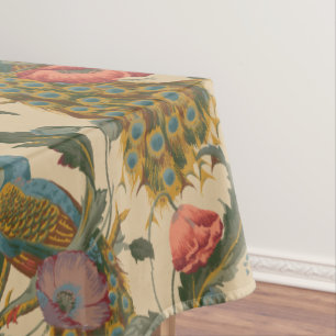 Nappe Art Nouveau vintage 1890 Le Motif Peacock