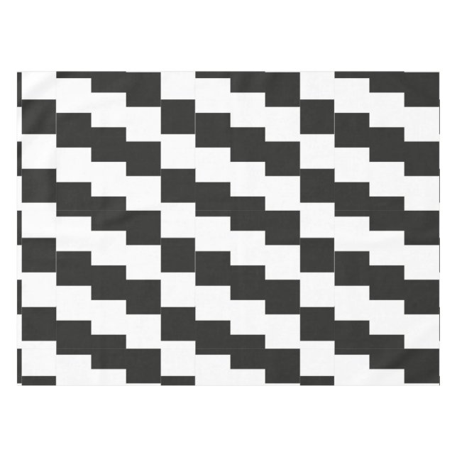 Nappe art optique noir et blanc (Devant (Horizontal))