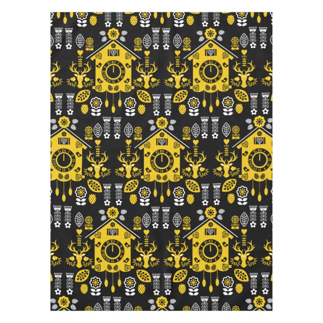 Nappe Art populaire allemand Bauernmalerei (Devant)