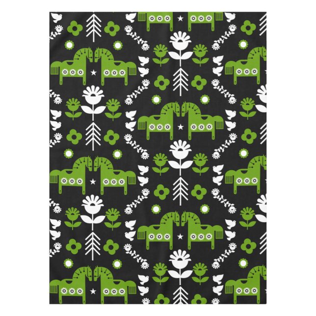 Nappe Art populaire de cheval scandinave (Devant)