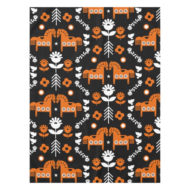 Nappe Art populaire de cheval scandinave (Devant)
