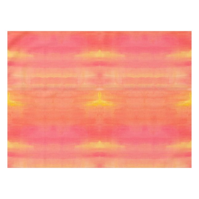 Nappe Art Solénoïde-Jaune et orange d'aquarelle d'ombre (Devant (Horizontal))