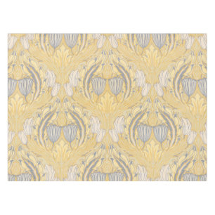 Nappe Arts et artisanat Walter Crane Tulipes blanches bl