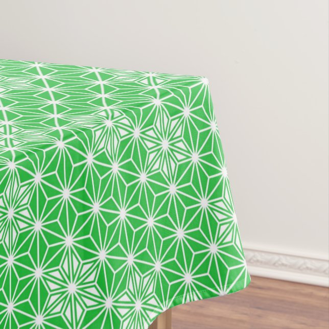 Nappe Asanoha motif japonais - vert jade (In Situ)