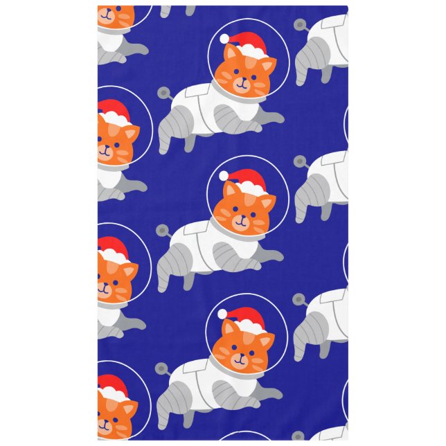 Nappe astronaute chat laid noël père Noël (Devant)